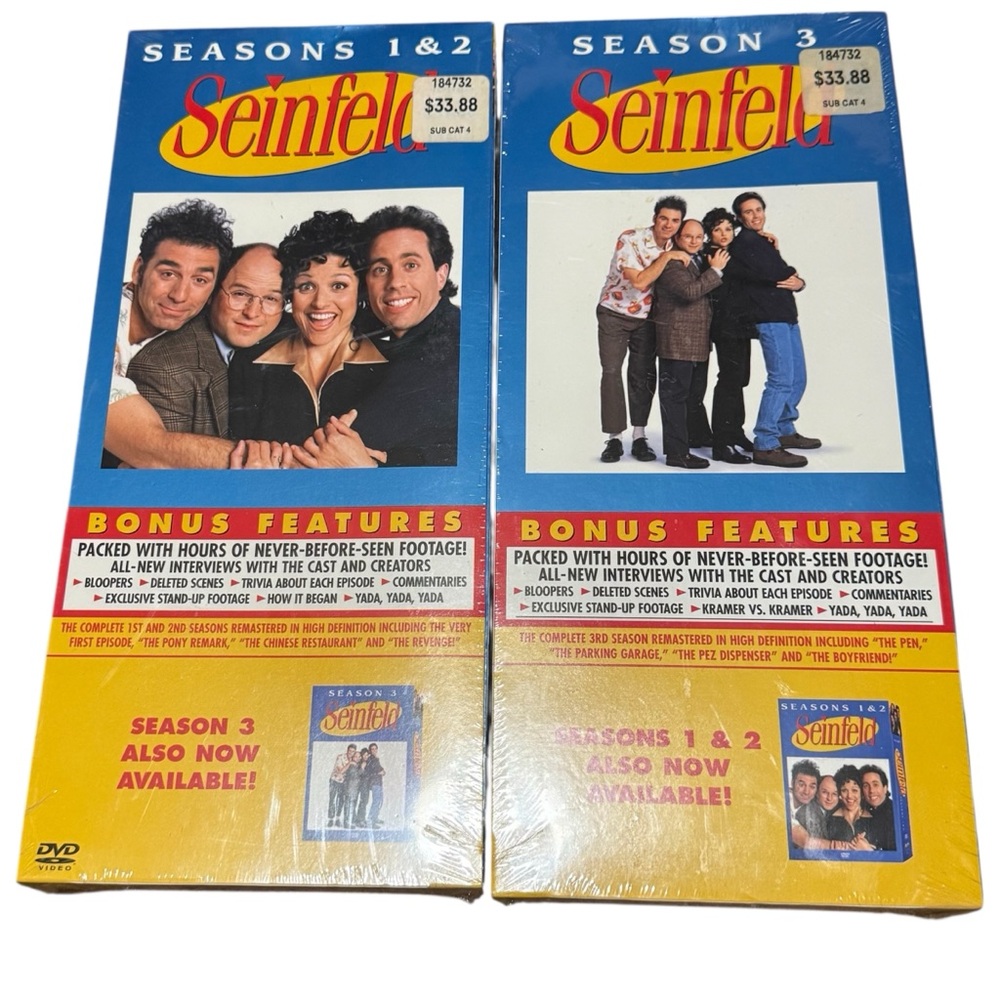 Seinfeld Seasons 1, 2, & 3 DVDS 1-3